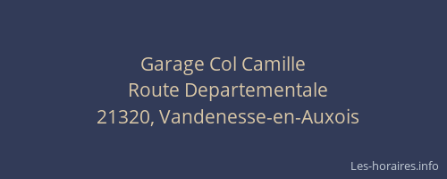 Garage Col Camille