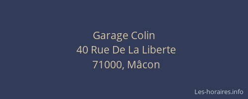 Garage Colin