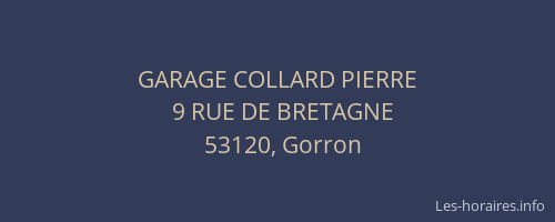 GARAGE COLLARD PIERRE