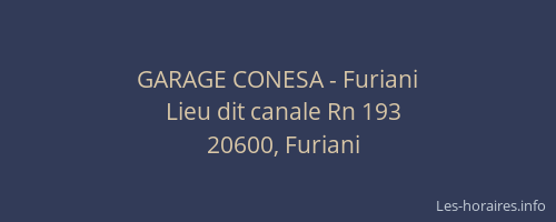 GARAGE CONESA - Furiani