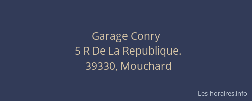Garage Conry