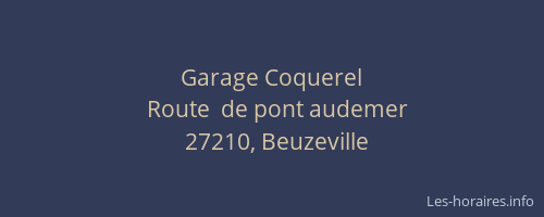 Garage Coquerel