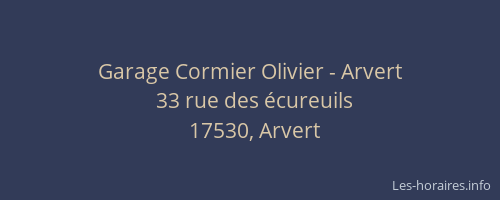 Garage Cormier Olivier - Arvert