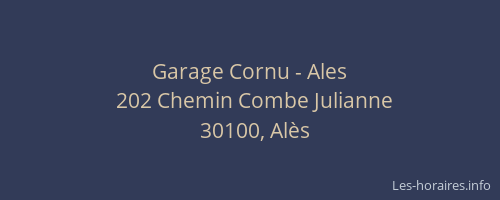 Garage Cornu - Ales