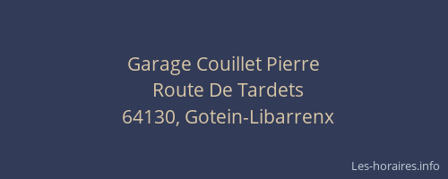 Garage Couillet Pierre