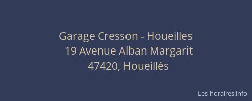 Garage Cresson - Houeilles