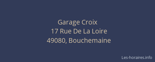 Garage Croix