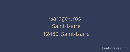 Garage Cros