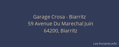 Garage Crosa - Biarritz