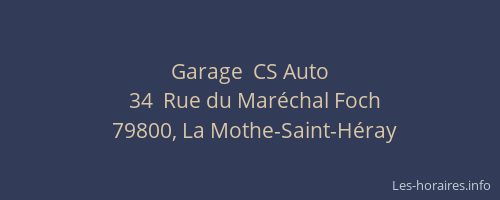 Garage  CS Auto