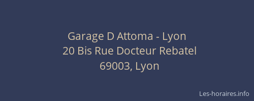 Garage D Attoma - Lyon