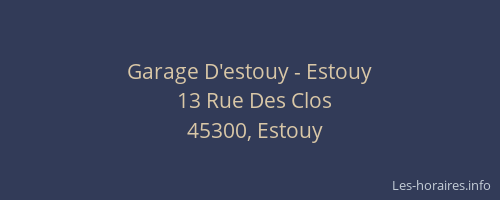 Garage D'estouy - Estouy