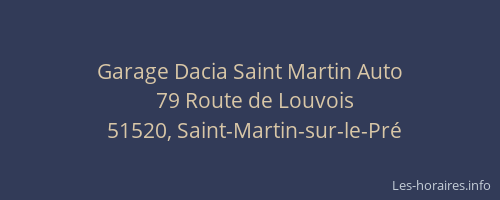Garage Dacia Saint Martin Auto