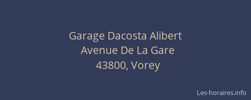 Garage Dacosta Alibert