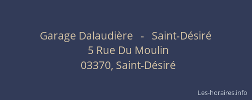 Garage Dalaudière   -   Saint-Désiré