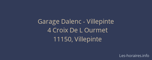 Garage Dalenc - Villepinte