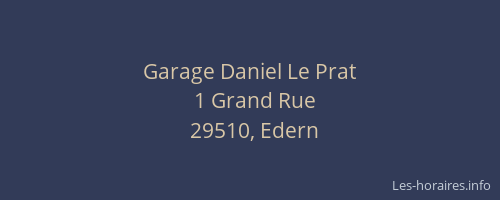 Garage Daniel Le Prat