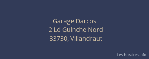 Garage Darcos