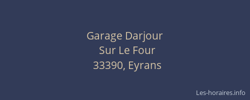 Garage Darjour