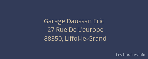 Garage Daussan Eric