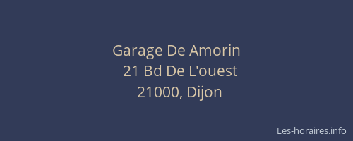 Garage De Amorin