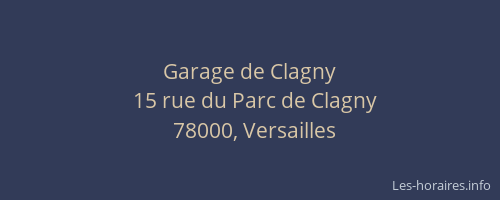 Garage de Clagny