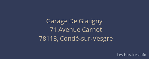 Garage De Glatigny