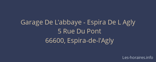 Garage De L'abbaye - Espira De L Agly