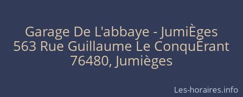 Garage De L'abbaye - JumiÈges