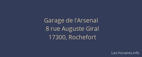 Garage de l'Arsenal