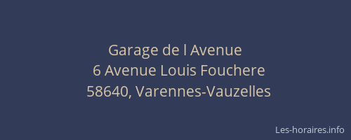Garage de l Avenue