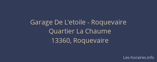 Garage De L'etoile - Roquevaire