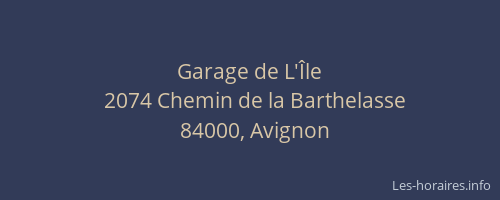 Garage de L'Île