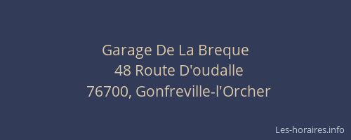 Garage De La Breque