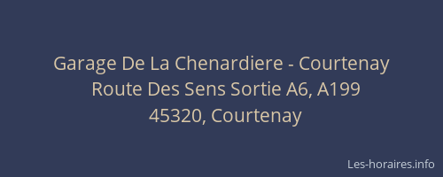 Garage De La Chenardiere - Courtenay