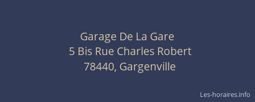 Garage De La Gare