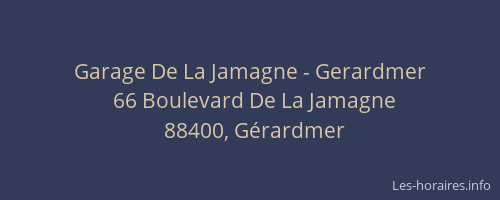 Garage De La Jamagne - Gerardmer
