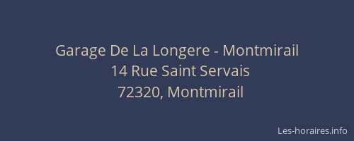 Garage De La Longere - Montmirail