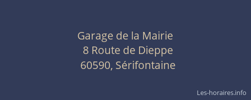 Garage de la Mairie