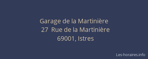 Garage de la Martinière