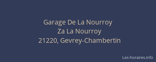 Garage De La Nourroy