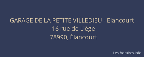 GARAGE DE LA PETITE VILLEDIEU - Elancourt