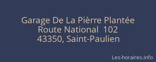 Garage De La Pièrre Plantée