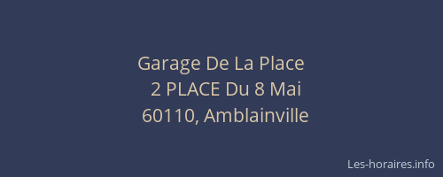 Garage De La Place