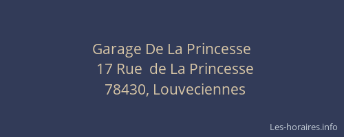 Garage De La Princesse