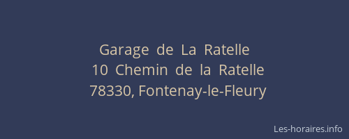 Garage  de  La  Ratelle