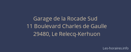 Garage de la Rocade Sud