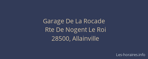 Garage De La Rocade
