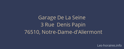 Garage De La Seine