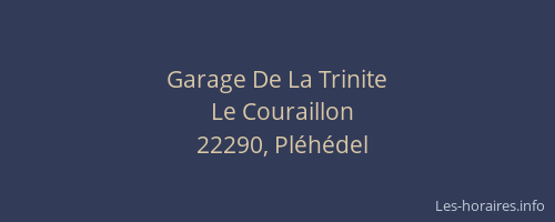 Garage De La Trinite